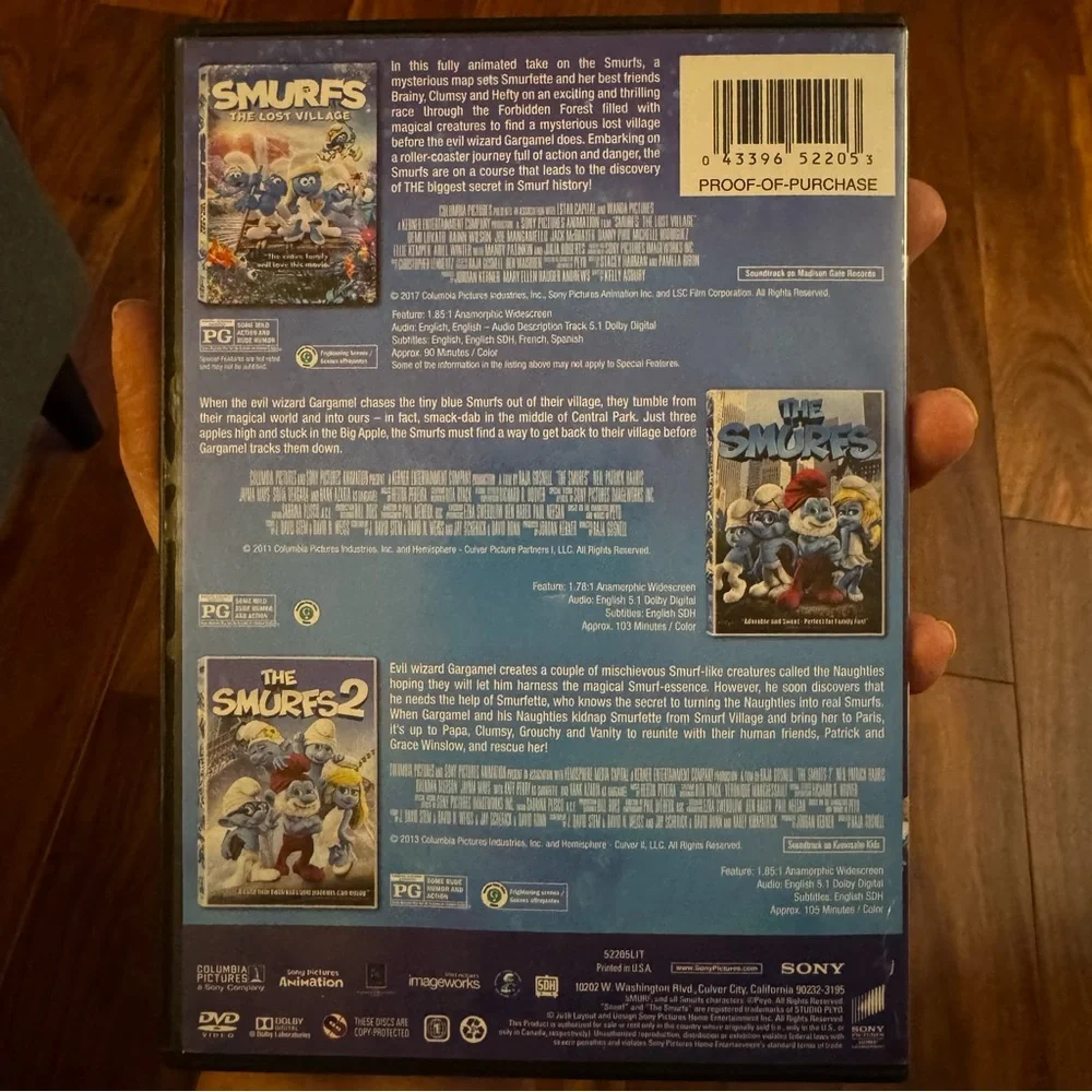 Smurfs 3-Movie Collection DVD